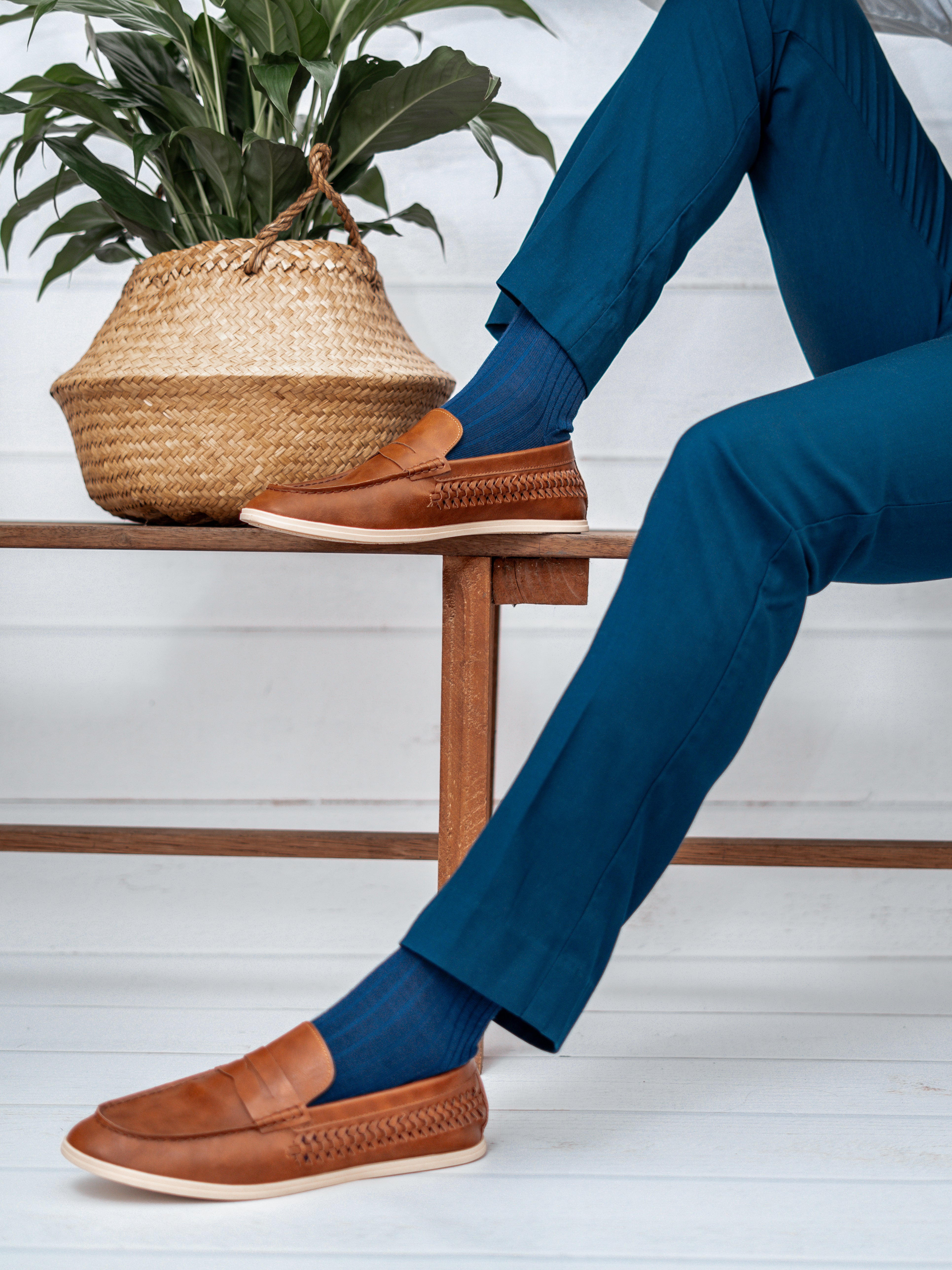 Blaue Businesssocken von BLACKSOCKS im Sockenabo