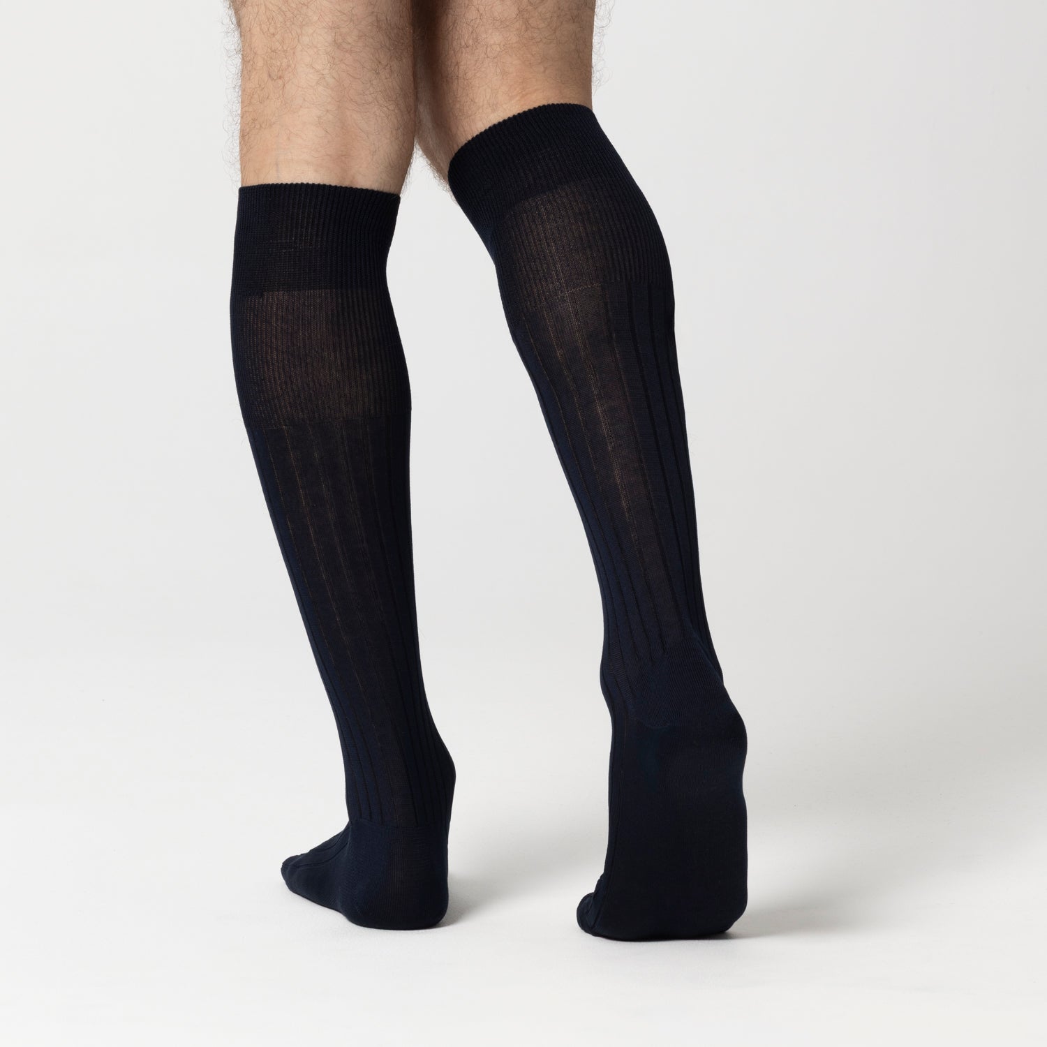 Knee High Socks for men in Navy | BLACKSOCKS Knee High Socks for men in Navy | BLACKSOCKS