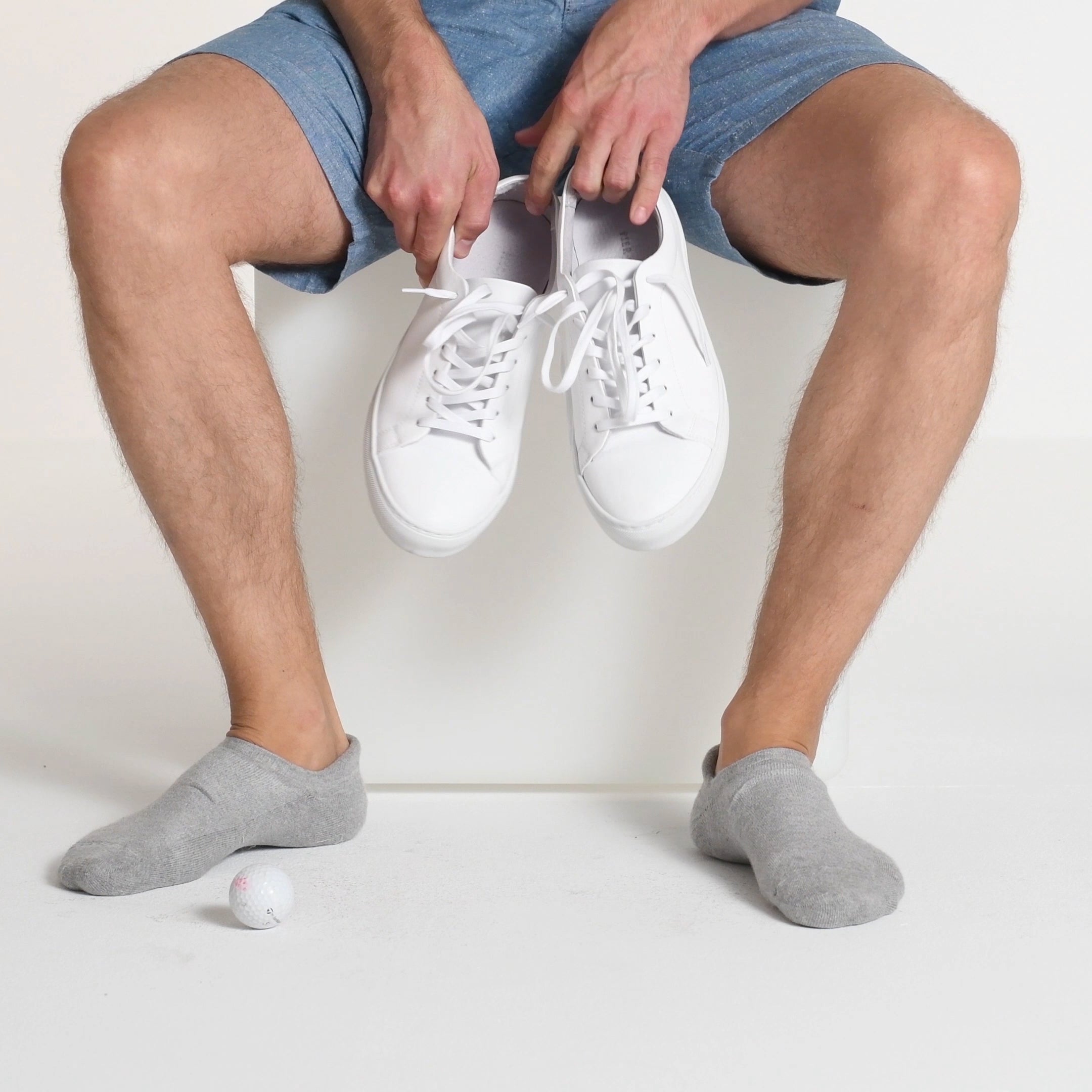 Shorty Sneaker Socks in gray BLACKSOCKS1